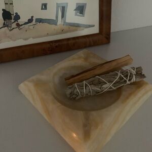Vintage stone ashtray